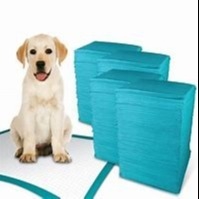 Blue White Super Absorbent Dog Pee Pads Dog Chewing Puppy Pads 60x60cm
